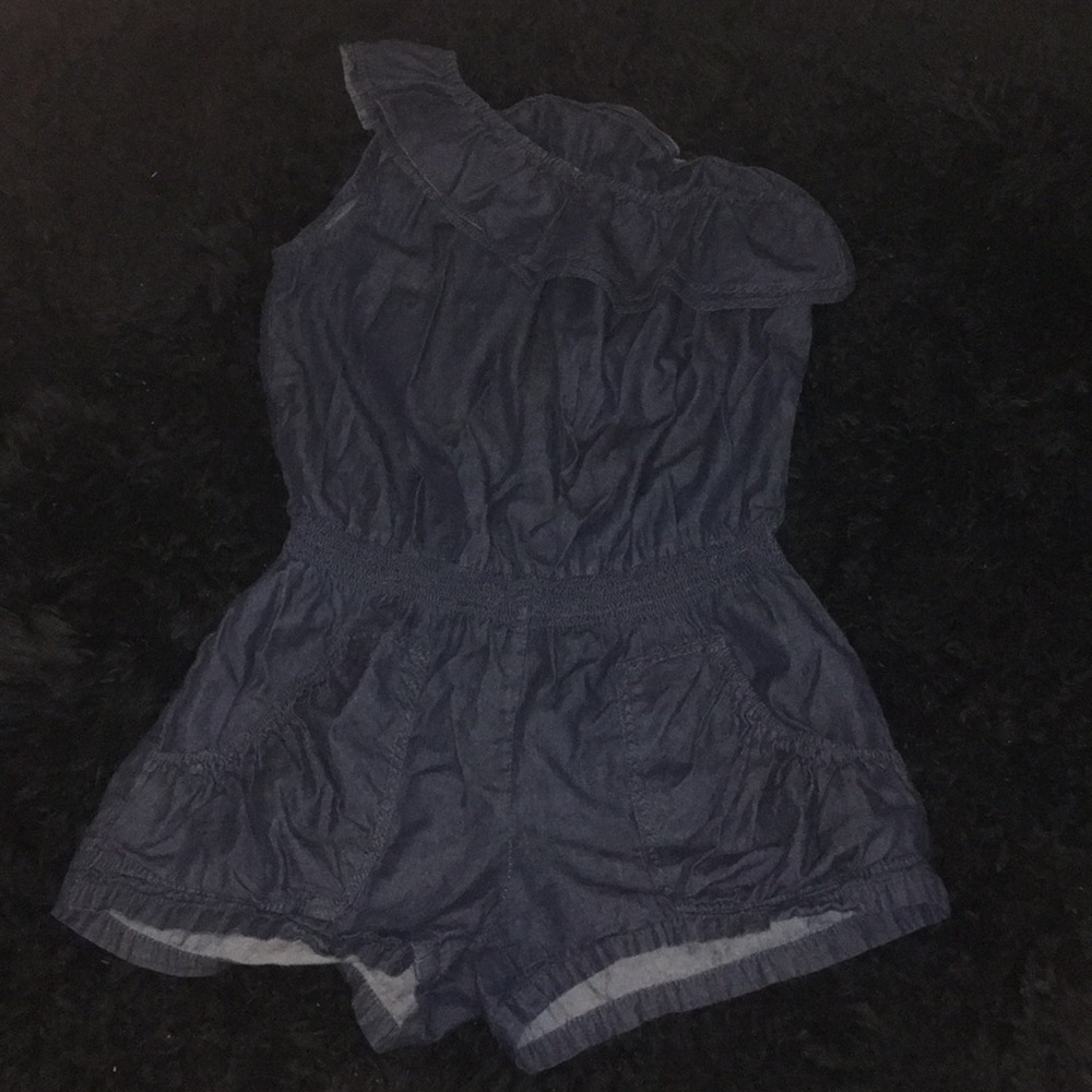 Jean Romper W/ pockets